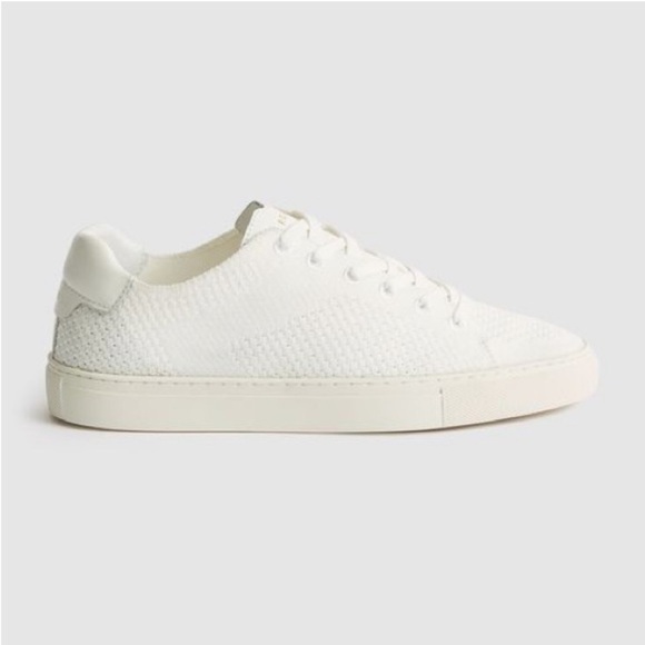 Reiss NEW Brackley Knit Off White Sneakers Size 6 - Picture 2 of 9